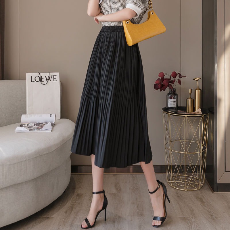 Chân váy dài xếp ly công sở sang trọng lịch sự hàng quảng châu cao cấp - CV308 | BigBuy360 - bigbuy360.vn