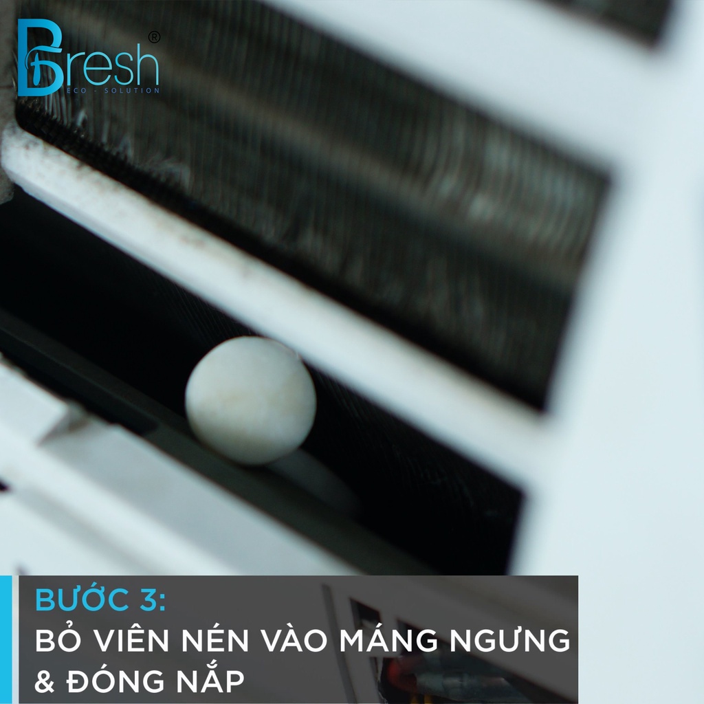 BFRESH VIÊN NÉN KHỬ MÙI THÔNG TẮC MÁY LẠNH CT180 - 229.02.002 (1 viên)