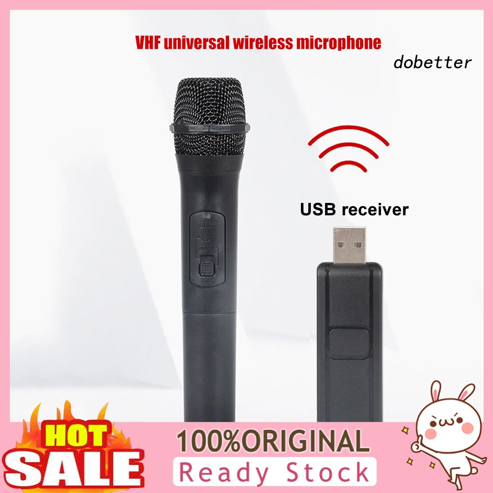 Micro Không Dây Cầm Tay 3.5mm 6.35mm Kèm USB Nhận Tín Hiệu