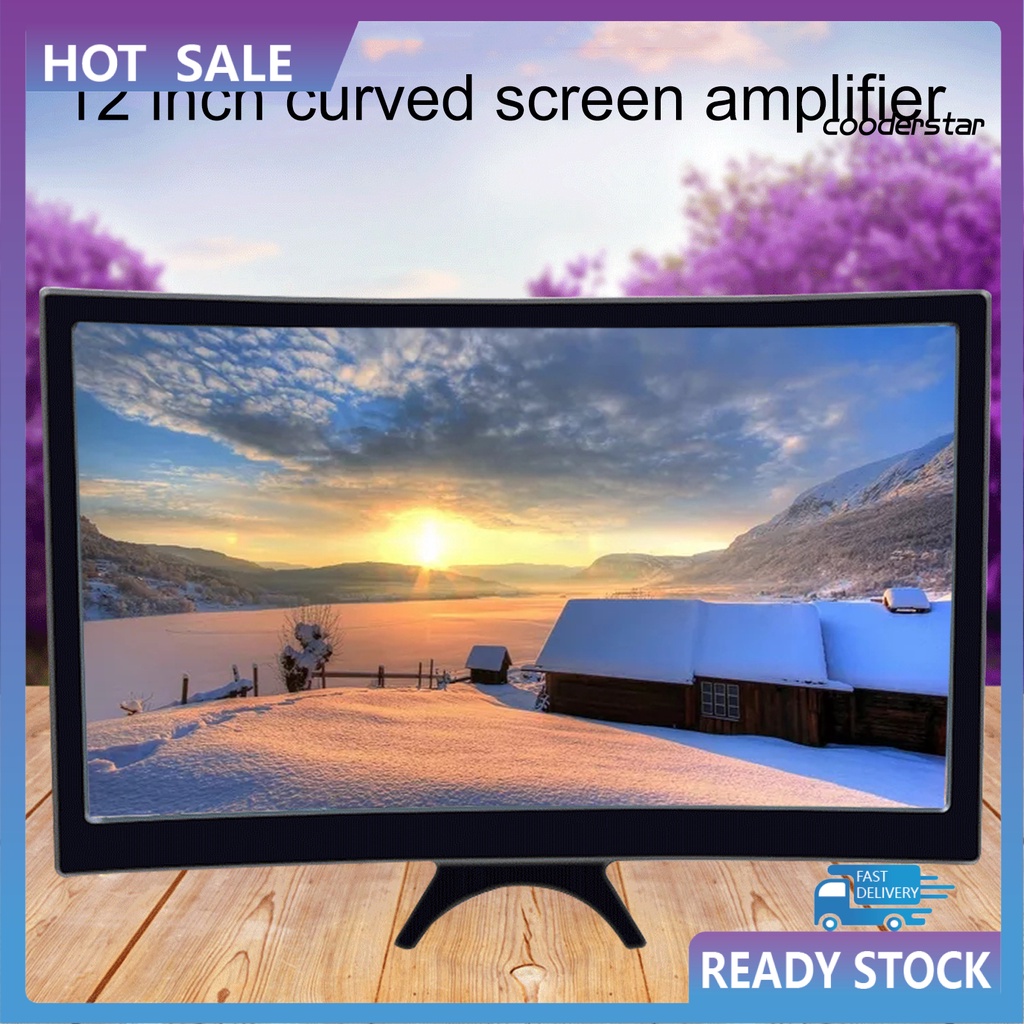 Thiết Bị Khuếch Đại Màn Hình Cong 3d 12 Inch Có Thể Gấp Gọn Cho Điện Thoại
