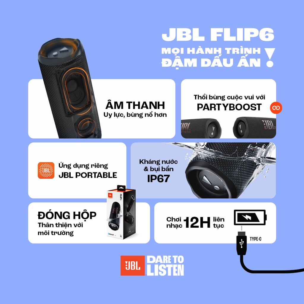 Loa bluetooth JBL Flip 6