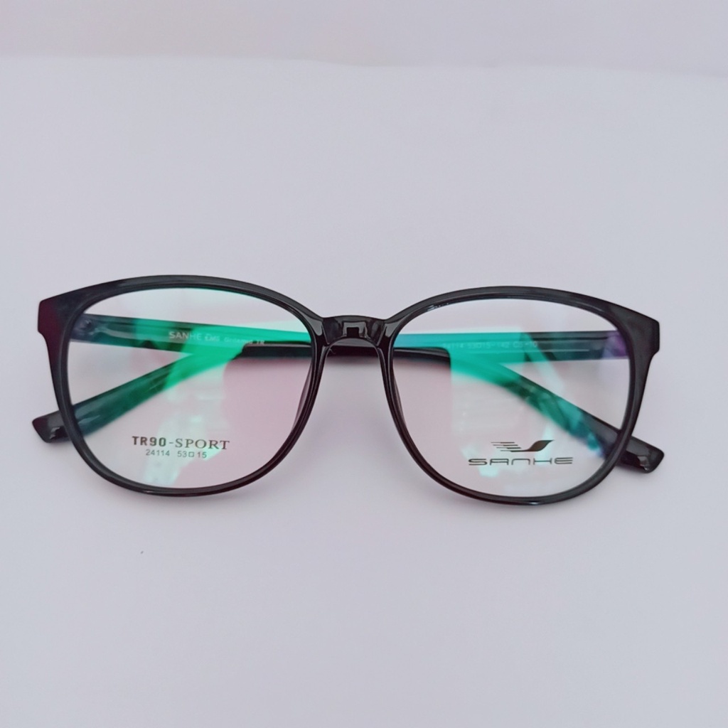 Gọng kính cận mặt tròn thời trang thanh lịch chất liệu nhựa TR90 có khả năng uốn dẻo mẫu G005