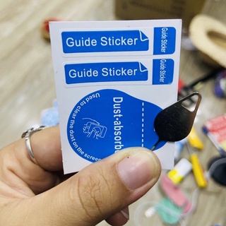 Miếng hít bụi, Sticker lấy bụi, hít bụi hỗ trợ dán cường lực, làm sạch màn hình