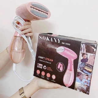 Bàn Là Hơi Nước Cầm Tay Gấp Gọn Sokany SK-3060 Hàng Chính Hãng Là Quần Áo Siêu Nhanh Dẽ Dùng Tiết Kiệm Điện