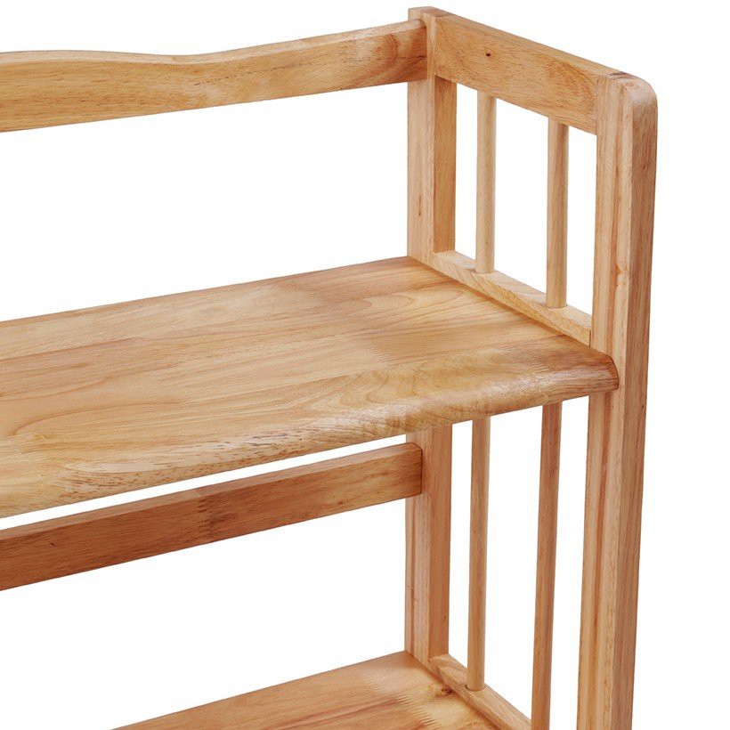 Kệ Sách Gỗ Cao Su 4 Tầng Đầy Đủ Kích Thước Chống Mối Mọt Hiệu Qủa