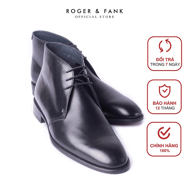 Giày da cao cấp chukka boots ROGER &amp; FANK