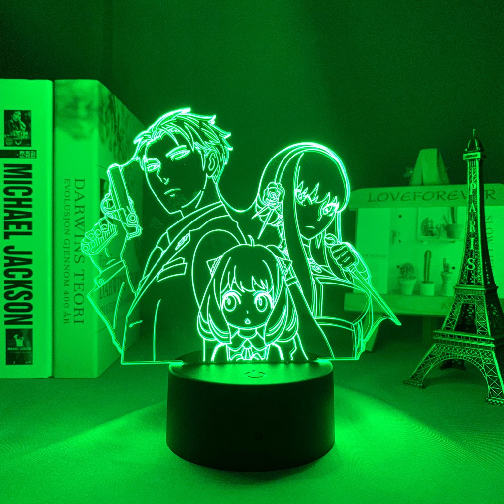 Đèn Ngủ Gia Đình Hình anime Có Thể Thay Đổi Màu Sắc