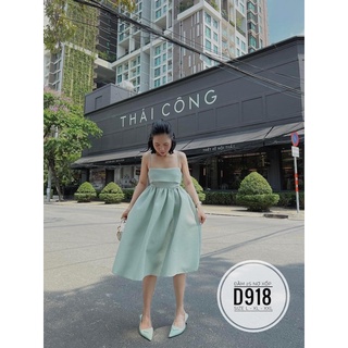 BIGSIZE Đầm 2S nơ xốp D918