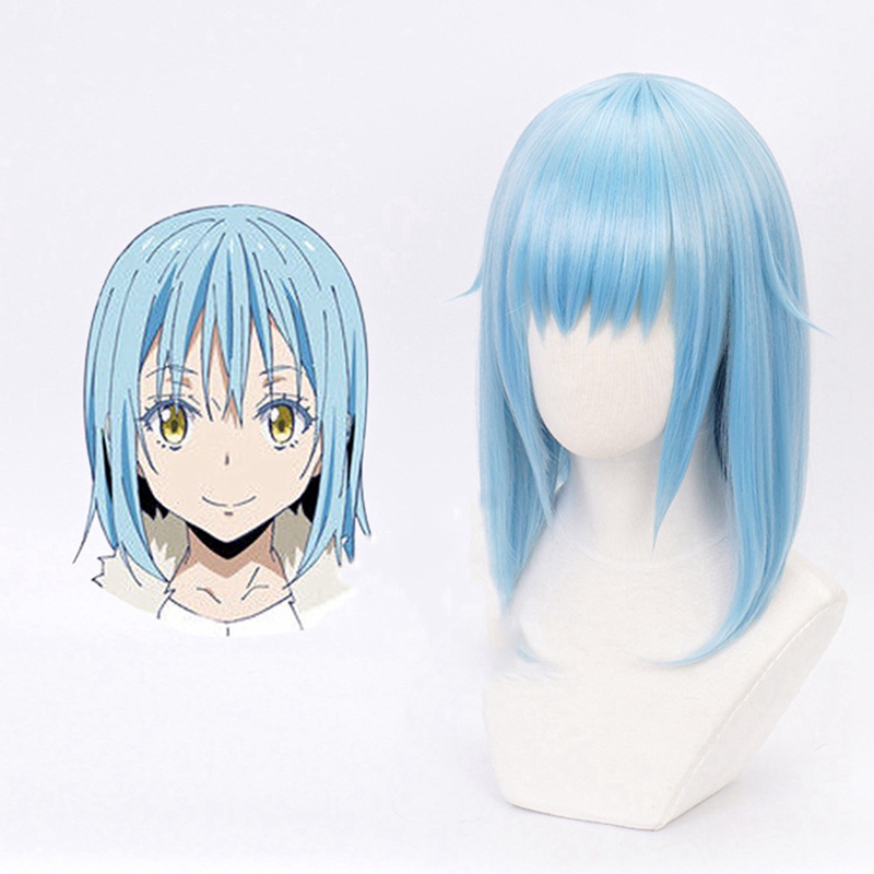 Fierjob memories888 That Time I Got Reincarnated As A Slime Rimuru Blue Wigs Cosplay Wigs NEW  WAN