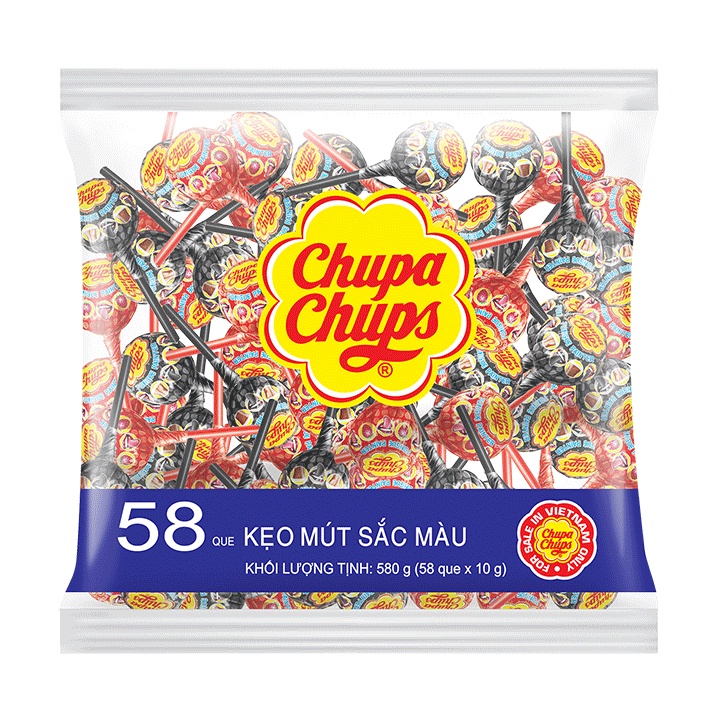 Kẹo mút chupa chups sắc màu tongue painter gói 58 viên - ảnh sản phẩm 2