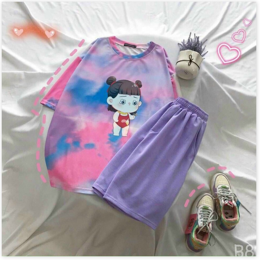 SET BỘ NỮ THUN COTTON,CHẤT LIỆU THOÁNG MÀU,HỌA TIẾT XINH XẮN THỜI TRANG MỚI KME