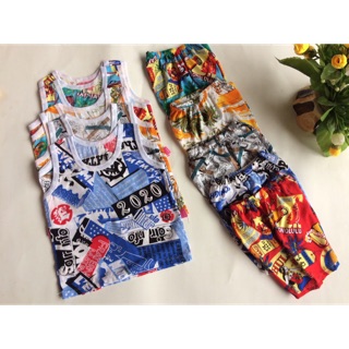 Combo bộ lanh 3 lỗ bé trai 5-15kg