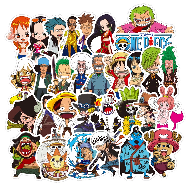 Bộ Sưu Tập 100/50/48 Miếng Sticker Phim Hoạt Hình One Piece