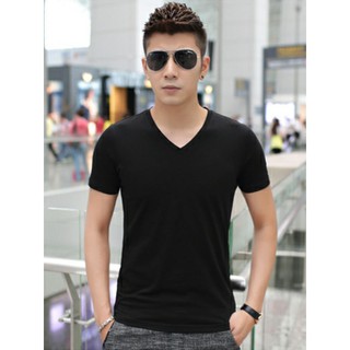 Áo thun nam body cổ tim