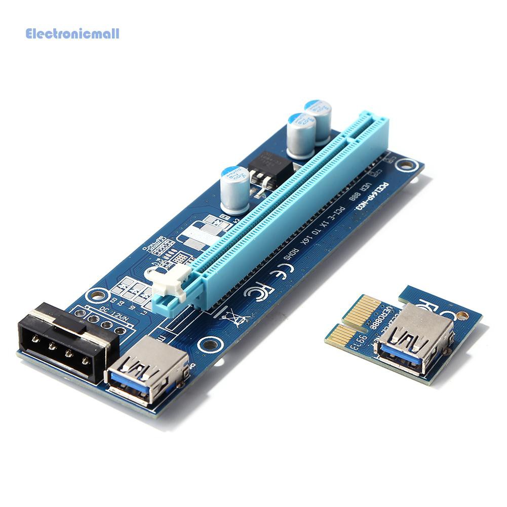 Bảng Mạch Chuyển Đổi Pci-E Btc 1x Sang 16x Riser 4pin | BigBuy360 - bigbuy360.vn