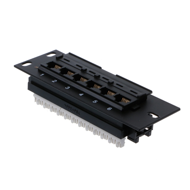 Bảng Điều Khiển 6 Cổng CAT5e Hỗ Trợ Lưng CAT5e Cho w Coded T568A B Dây Cáp RJ45