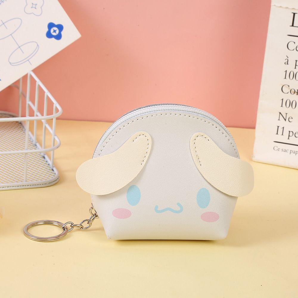 Ví Đựng Tiền Xu / Tai Nghe Bằng Vải Bông Mềm Hình Kuromi Melody Cinnamoroll Hoạt Hình Dễ Thương Cho Nữ