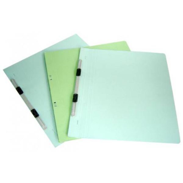 Xấp 10 bìa giấy có acco nhựa Plus Flat File A4S, 021N ( màu ngẫu nhiên)
