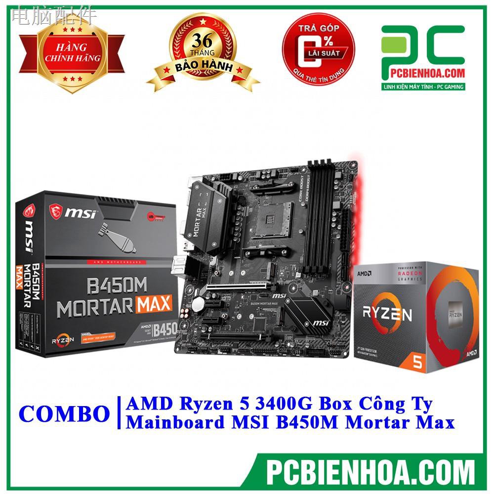 ✁✥◈Ryzen 5 3400G Box hãng + Mainboard (ASrockMSI)