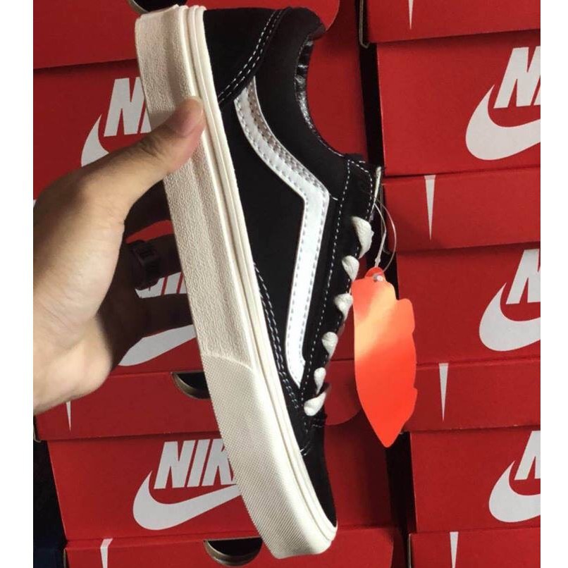 giày vans old skool (kẻ trắng)