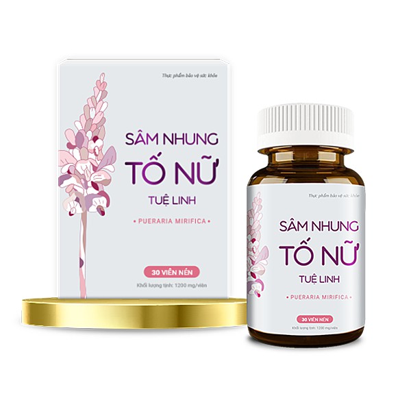 (CHÍNH HÃNG) Viên uống SÂM NHUNG TỐ NỮ TUỆ LINH (Lọ 30 viên) THẦN DƯỢC HỒI XUÂN cho phái đẹp