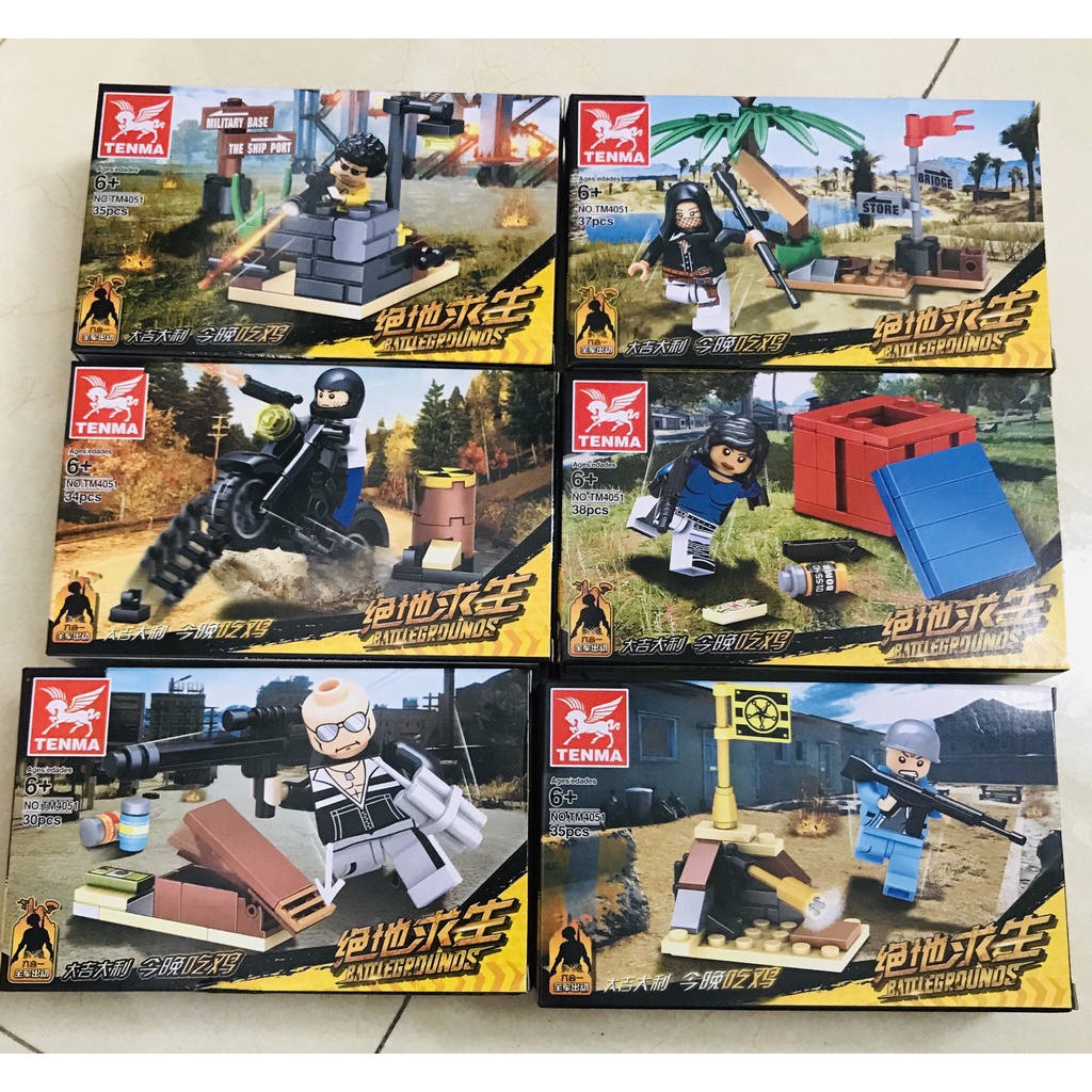 Đồ chơi lắp ghép siêu anh hùng - ninja - my world - người nhện - pubg