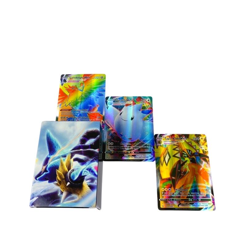 Bộ Thẻ Bài Chơi Pokemon 100 thẻ PCS Vmax cards Chơi Đối Kháng New Đẹp