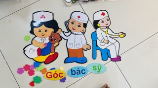 Tranh góc trang trí dán tường mầm non