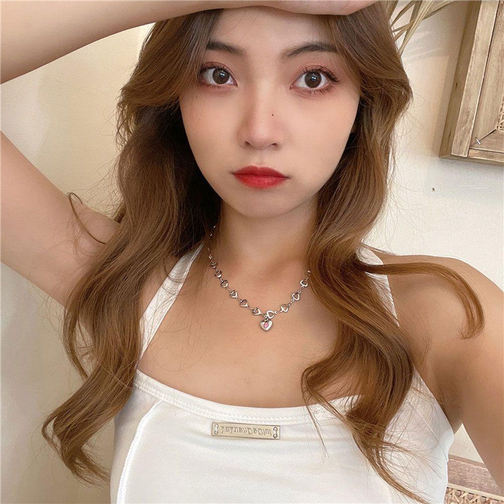 Bsuns Dây Chuyền Choker Mặt Trái Tim Phong Cách Goth Mới