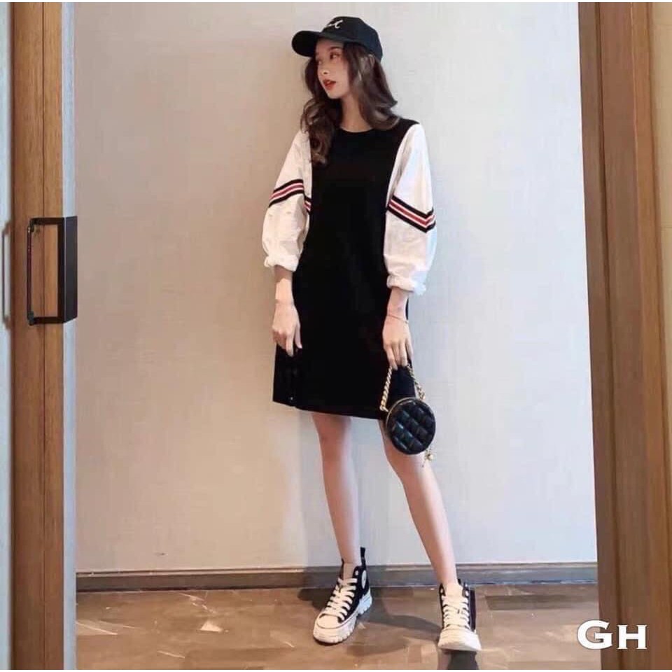 [Hàng cao cấp] Váy bầu đầm bầu chất Lụa Hàn mềm mạithiết kế sang chảnh mặc đi làm đi chơi đều được