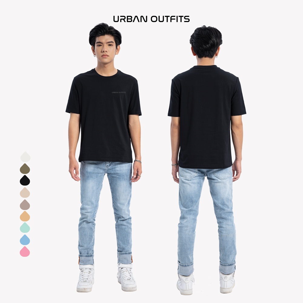 Áo Thun Tay Ngắn Nam Nữ URBAN OUTFITS In Chữ ATR12 unisex form suông Big Size 85kg 100 Cotton Đẹp