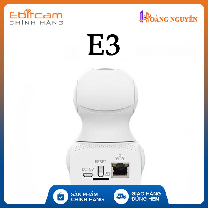 [CHÍNH HÃNG] Camera Wifi Ebitcam E3 Full HD 1080P 2MP - Phát Hiện Chuyển Động, Đàm Thoại 2 Chiều, Xoay 360 độ | BigBuy360 - bigbuy360.vn