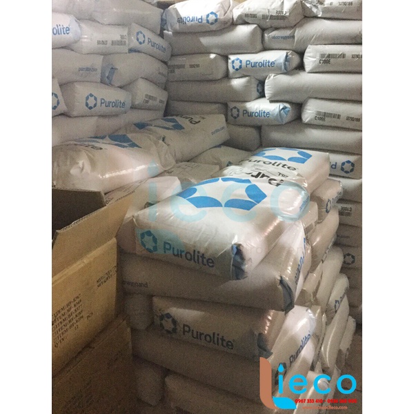 Hạt làm mềm nước C100E Purolite - Anh 25 lít