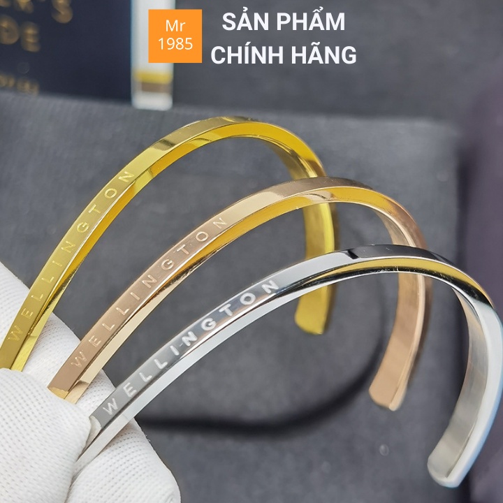 Vòng tay C cuff classic freesize không phai màu thép titan thời trang cá tính