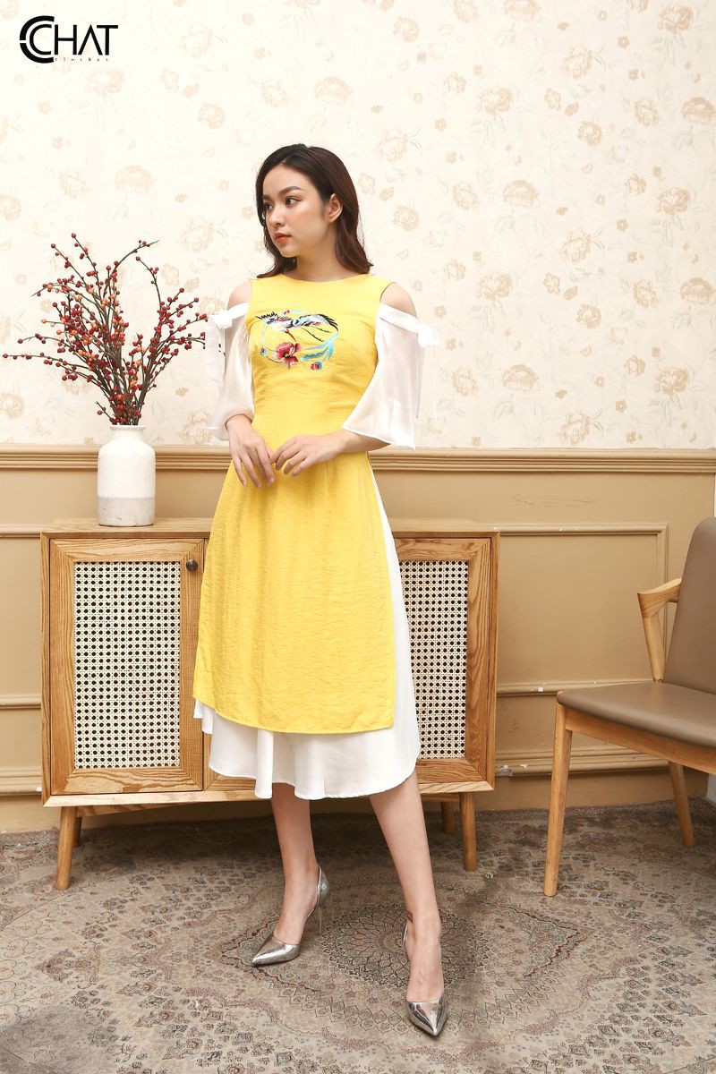 CCHAT Áo dài nơ vai Q32 | BigBuy360 - bigbuy360.vn