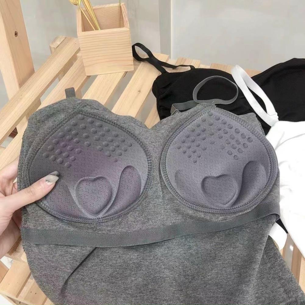 Áo Bra Nữ 2 Dây Cotton Kiểu Nhún, Phong Cách Trẻ Trung Mẫu Mới N20-