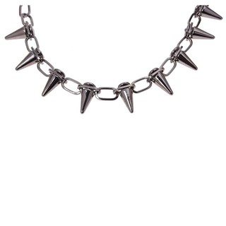 Vòng cổ choker đinh tán phong cách Punk phá cách