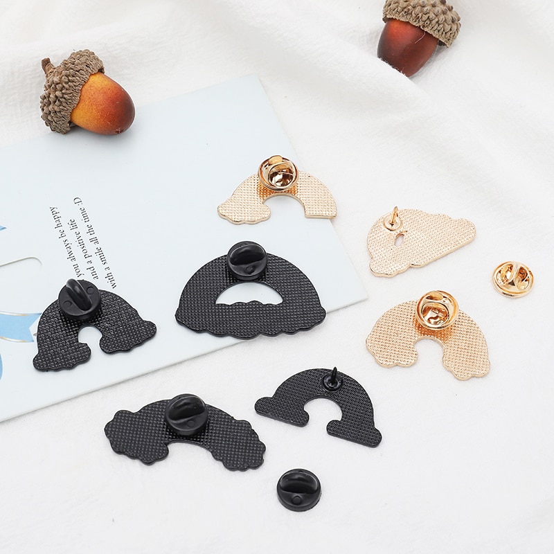 Ghim cài áo QIHE JEWELRY hình cầu vồng 7 kiểu làm quà cho bạn bè