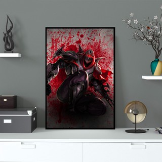 Tranh Trang Trí Phòng Net Vị Tướng Zed Trong Liên Minh Huyền Thoại