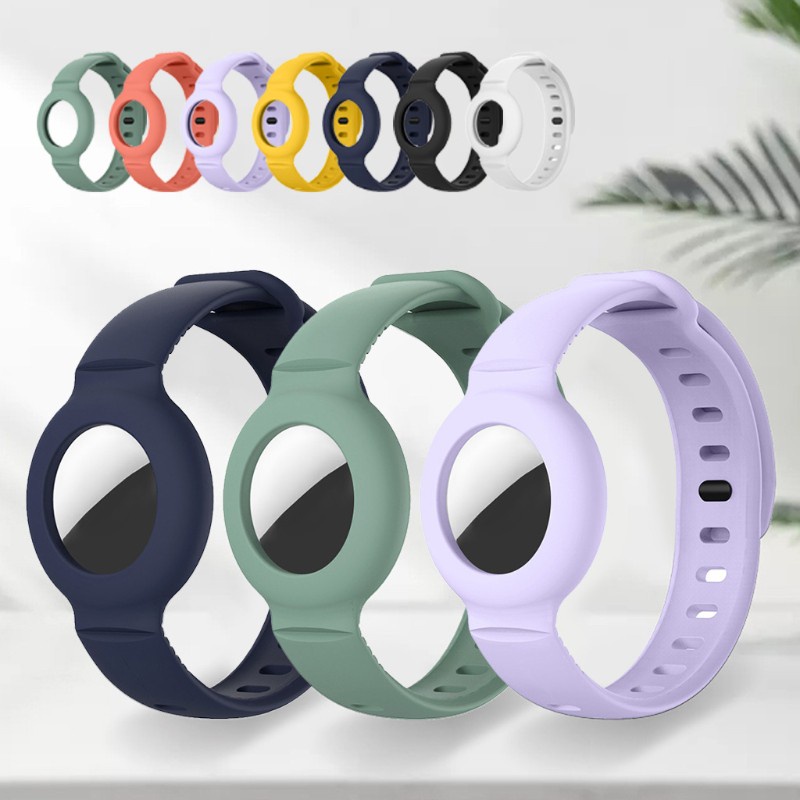 Dây Đeo Cổ Tay Bảo Vệ Apple Airtag Thiết Kế Thời Trang Siêu Nhẹ Có Thể Rửa Sạch