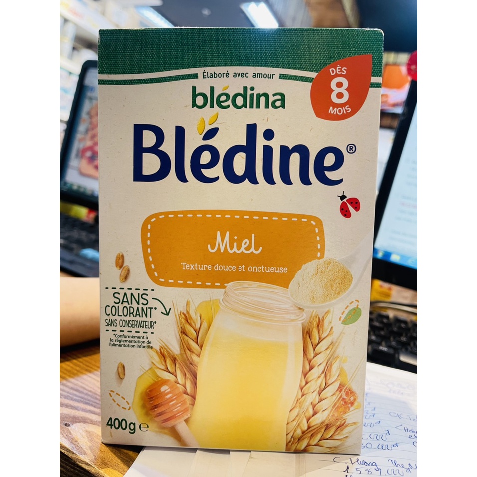 Bột pha sữa Bledina 400g 8m+ mật ong d ate 06.2023
