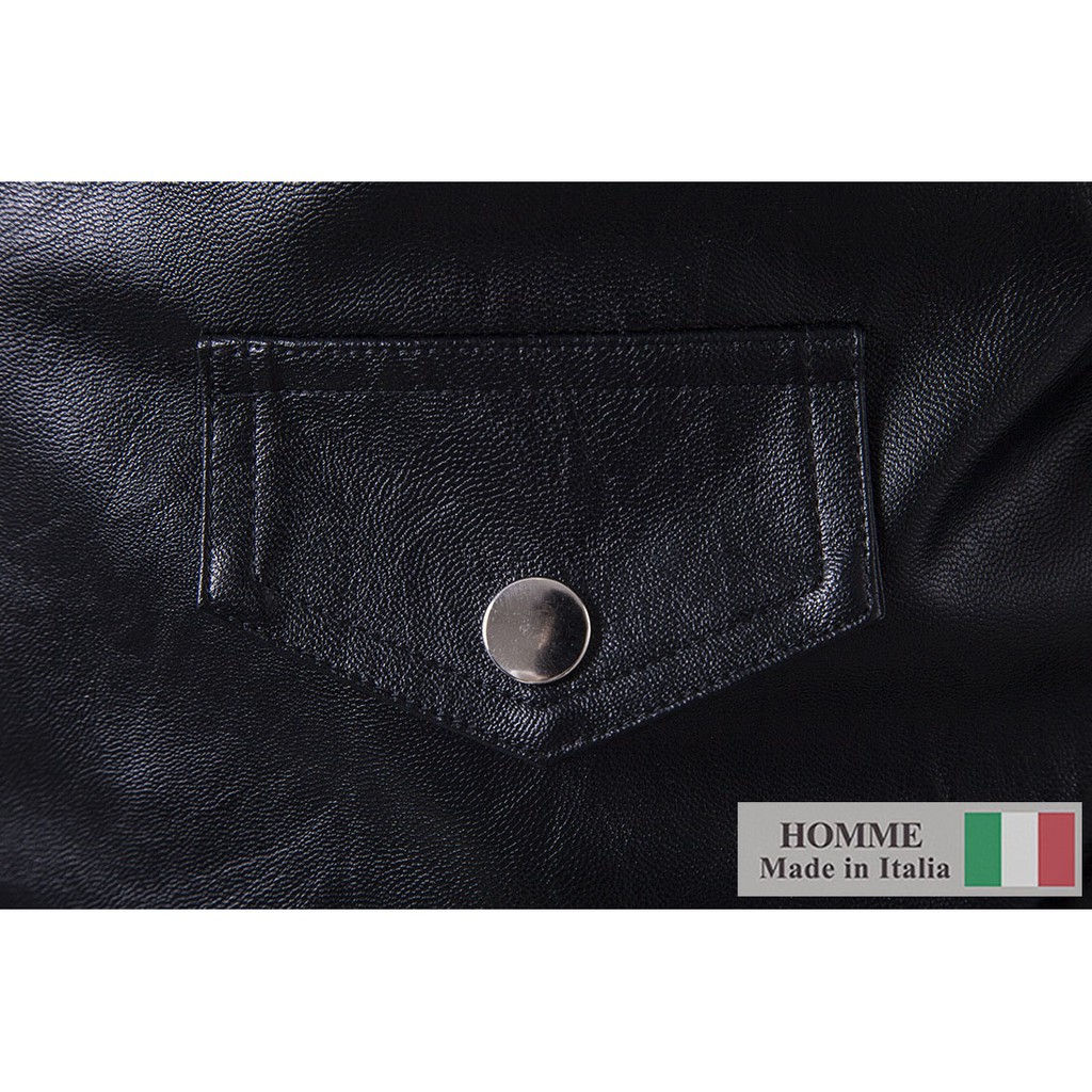 Áo khoác da Homme La Colle - Men's Synthetic Leather Jacket