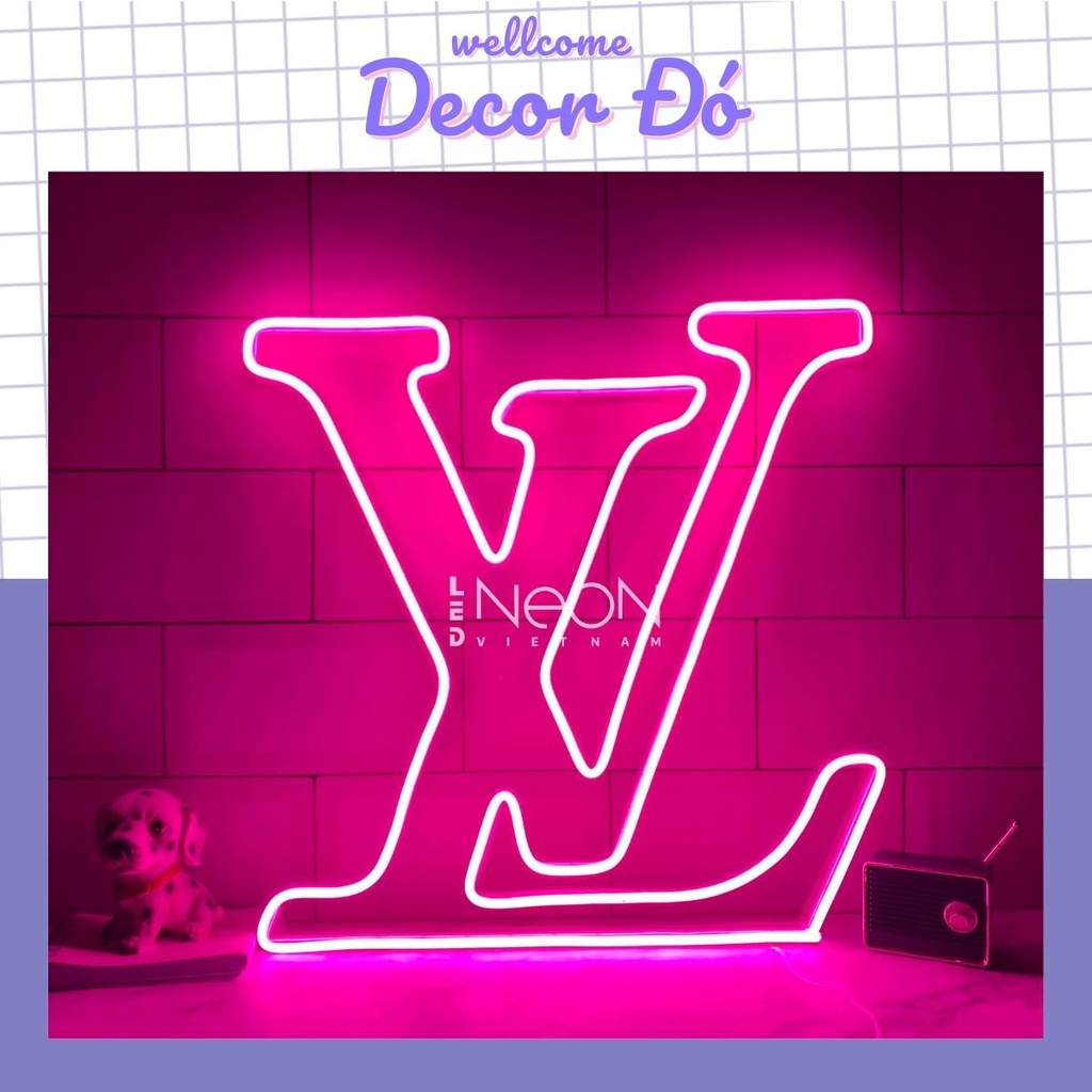 Đèn NeonSign Luôn Vui Tươi  | Kích Thước:  32cm x 32cm | Quà Tặng Trang Trí Cực Chất , Siêu Sáng & Tiết Kiệm Điện |