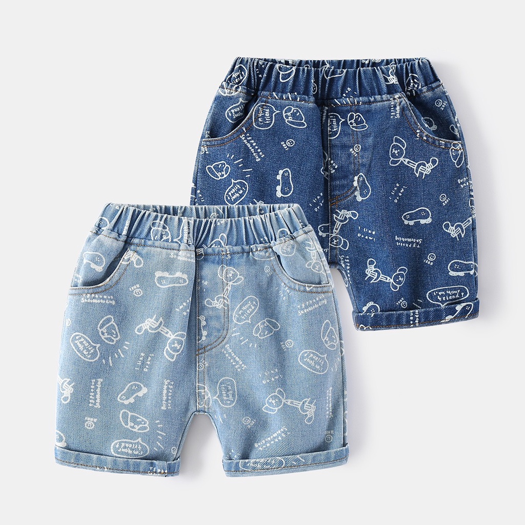 Quần Jean bé trai WELLKIDS quần short cho bé nhiều mầu (3313)