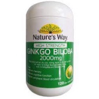 Viên uống bổ não Nature's Way High Strength Ginkgo Biloba 2000mg giúp tăng cường trí nhớ hộp 120 viên  chovietuc