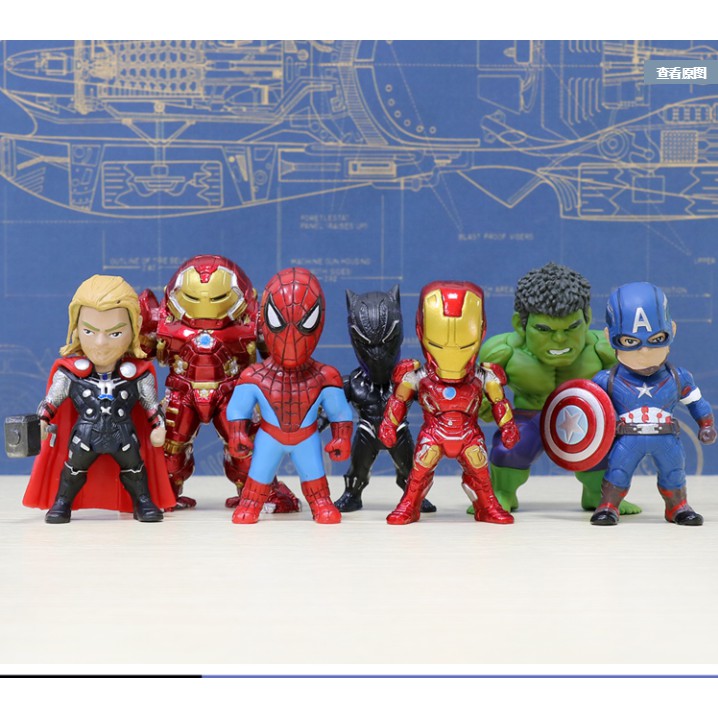 Mô Hình Nhân Vật Avenger Siêu Anh Hùng ( Cả 6 Em )