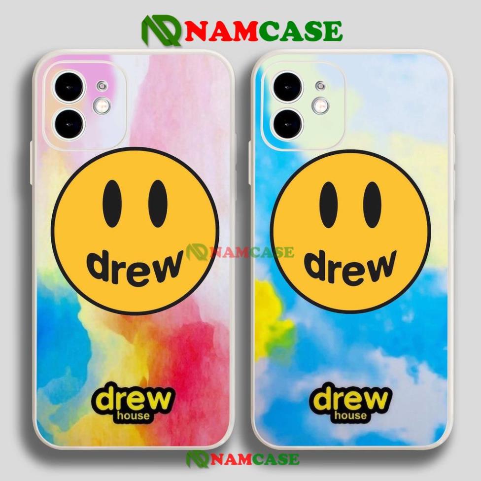 Ốp lưng iPhone Drew cạnh viền vuông silicon mềm dẻo cho iphone 6/6s/7/8/X/XS/XR/11/12/13 Pro Plus Max cute dễ thương đẹp