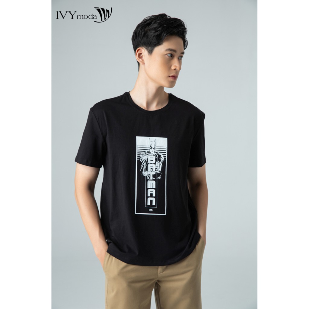 Áo thun nam Batman màu đen IVY moda MS 57E2776 | BigBuy360 - bigbuy360.vn