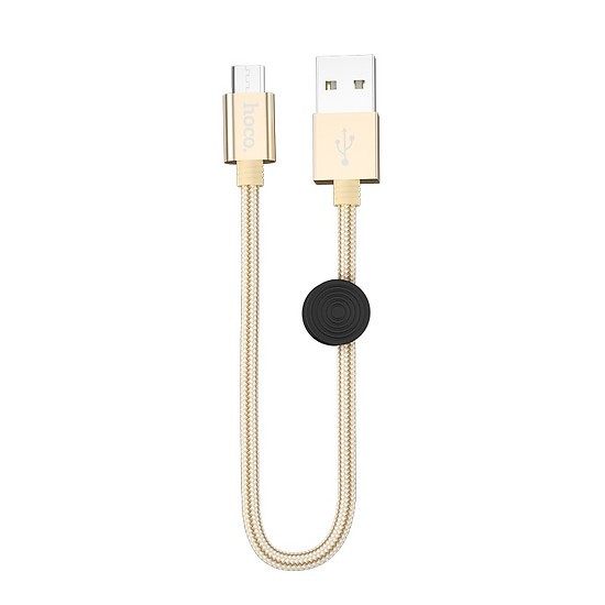 Cáp Sạc Dây Dù Hoco X35 Micro Usb Dài 25CM Cho Android - BH 12 Tháng 1 đổi 1  - Hưng Long PC
