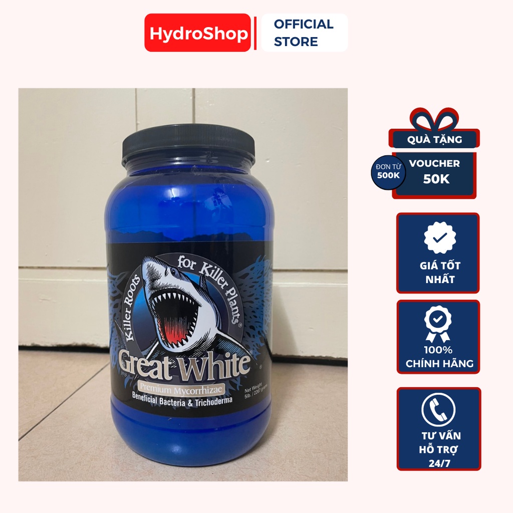 Phân Bón Great White ( nấm rễ cộng sinh ) Siêu kích rễ chính hãng HydroShop